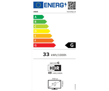 ASUS LCD 31.5" VG32AQA1A 2560x1440 TUF GAMING  170Hz 1ms WLED/VA 300cd repro 2xHDMI DP VESA10_bazar-poškozený obal