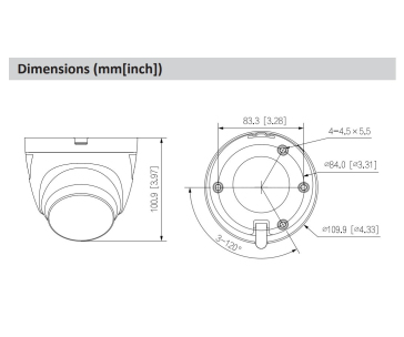 Dahua HAC-ME1509TQ-A-PV-0280B-S2, HDCVI kamera, 5Mpx, 5MP CMOS, objektiv 2.8 mm, IR>40