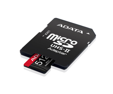 ADATA MicroSDXC karta 512GB High Endurance UHS-I C10 V30 A2 (R:100/W:85 MB/s) + SD adaptér