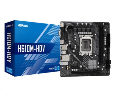 BAZAR - ASRock MB Sc LGA1700 H610M-HDV, Intel H610, 2xDDR4, 1xDP, 1xHDMI, 1xVGA, mATX - Po opravě (Komplet)