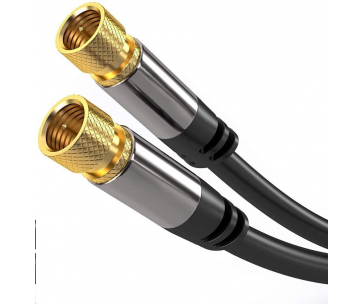 PREMIUMCORD kabel, satelitní anténní F male - F male (135 dB) 4x stíněný 3m