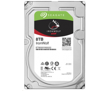 SEAGATE HDD 8TB IRONWOLF (NAS), 3.5", SATAIII, 7200 RPM, Cache 256MB, CMR