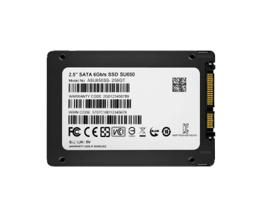 ADATA SSD 256GB Ultimate SU650SS 2,5" SATA III 6Gb/s (R:520/ W:450MB/s)