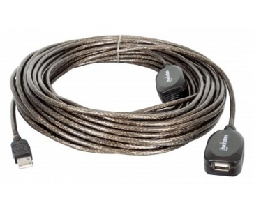 MANHATTAN Kabel USB 2.0 A-A, aktivní prodlužovací 20m, Daisy-Chainable