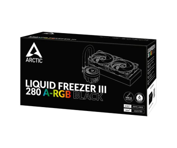 ARCTIC Vodní chladič Liquid Freezer III 280 ARGB, 2x140mm, AM5, LGA1851, černá