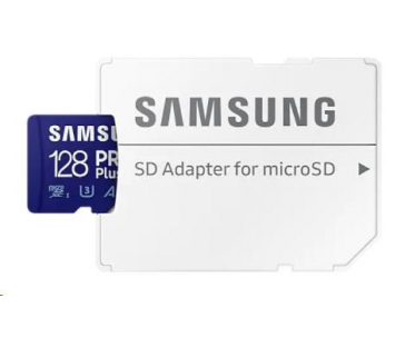 Samsung micro SDHC karta 128GB PRO Plus + SD adaptér