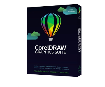 CorelDRAW Graphics Suite 365 dní obnovení pronájemu licence (Single) EN/DE/FR/BR/ES/IT/NL/CZ/PL