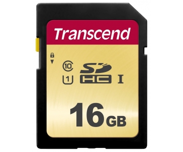 TRANSCEND SDHC karta 16GB 500S, UHS-I U1 (R:95/W:60 MB/s)