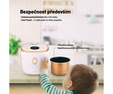 Lauben Multifunction Rice Cooker 1200WR Rose Gold Edition - rýžovar