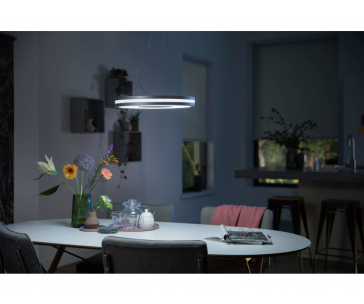 PHILIPS Hue Závěsné svítidlo Being 1x39W 24V, stříbrná