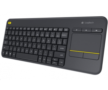 Logitech Wireless Keyboard Touch Unifying K400 Plus, CZ