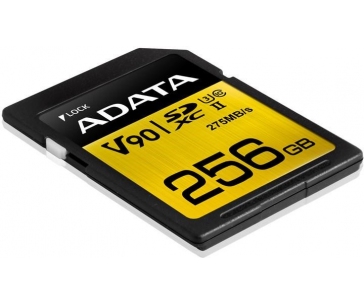 ADATA SDXC karta 256GB Premier One UHS-II U3 Class 10 (R:275/W:155 MB/s)