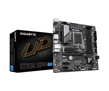 GIGABYTE MB Sc LGA1700 B760M DS3H, Intel B760, 4xDDR5, 2xDP, 1xHDMI, 1xVGA, mATX