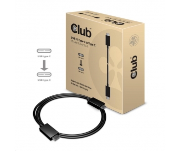 Club3D Kabel USB 3.1 typ C Gen2 4K60Hz UHD Power Delivery 100W, (M/M), 80cm