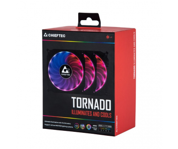 CHIEFTEC RGB větrák TORNADO CF-3012-RGB