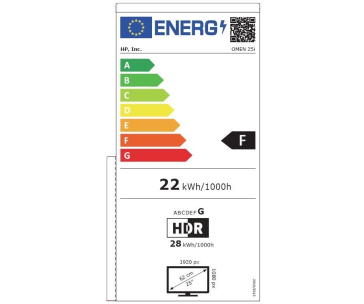 BAZAR - LCD HP OMEN 25i, 24,5" IPS matný,antireflexní, AMD FreeSync, 1920x1080, 400cd/m2, 1ms, HDMI,DP - Poškozený obal