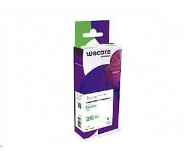 WECARE ARMOR cartridge pro Epson Expression Premium XP 510,520,600,700,710,720 (C13T26324010), modrá/cyan, 14ml, 700str