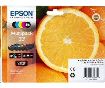 EPSON ink Multipack "Pomeranč" 5-colours 33 Claria Premium Ink