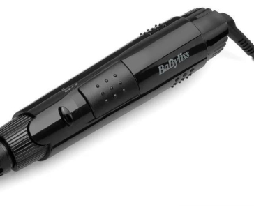 BaByliss AS86E kulmofén, 300 W, 2 teploty, 1 rychlost, 2 hřebenové nástavce, černá