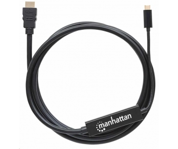 Manhattan kabel USB-C na HDMI, 2m, černá