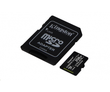 Kingston MicroSDXC karta 256GB Canvas Select Plus 100R A1 C10 Card + SD adaptér