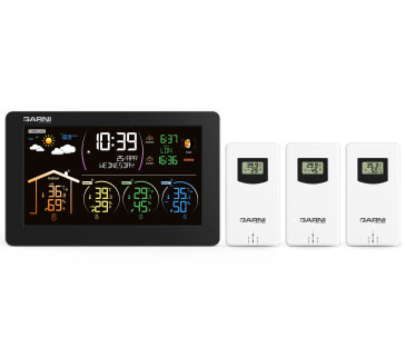 GARNI 580 Line - Meteorologická stanice se 3 bezdrátovými čidly