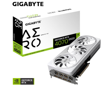 GIGABYTE VGA NVIDIA GeForce RTX 4070 SUPER AERO OC 12G, 12G GDDR6X, 3xDP, 1xHDMI