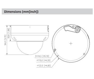 Dahua IPC-HDBW5541R-ASE-0360B, IP kamera, 5Mpx, 1/2,7" CMOS, objektiv 3,6 mm, IR<50, IP67, IK10