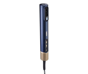 BaByliss AS6550E Air Wand fén na vlasy, 1600 W, Ionizace, 3 rychlosti, 4 teploty, modrá a zlatá