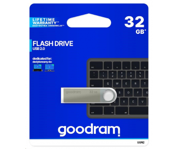 GOODRAM Flash Disk UUN2 32GB USB 2.0 stříbrná