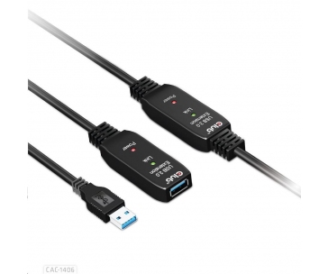 Club3D Kabel USB 3.2 Gen1 Active Repeater Cable M/F 28AWG, 15m