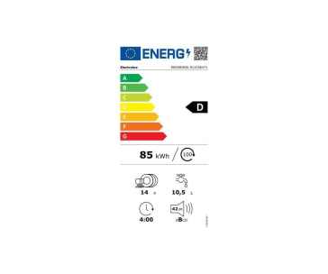 Electrolux 700 PRO GlassCare EEG48300L vestavná myčka nádobí, energetická třída D, 8 programů, 3 mycí teploty