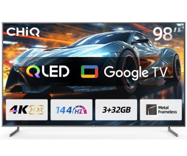 CHiQ U98F8TG TV 98", QLED, Smart Google, 144 Hz, Ultra HD, Dolby Audio, HDR 10