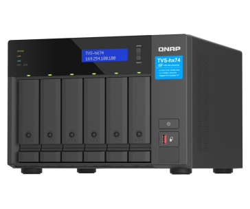 QNAP TVS-h674-i3-16G (4C/i3-12100/4,3GHz/16GBRAM/6xSATA/2x2,5GbE/2xM.2/3xUSB3.2/1xHDMI/2xPCIe)