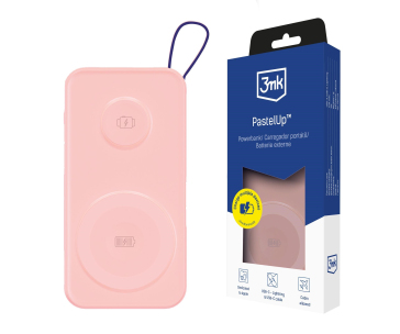 3mk PastelUp Powerbank 10,000mAh 22.5W USB 1A1C - Pink