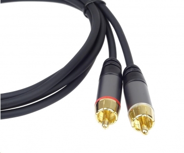 PREMIUMCORD kabel, Jack 3.5mm-2xCINCH M/M 5m