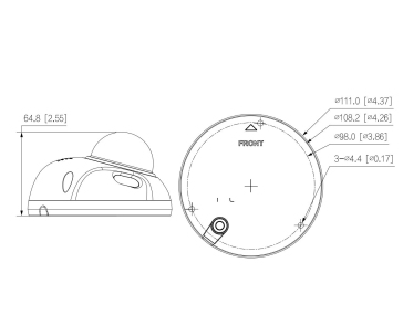 Dahua IPC-HDBW3241F-AS-0360B-S2, IP kamera, 2Mpx, 1/2.8" CMOS, objektiv 3,6 mm, IR<30, IP67, IK10