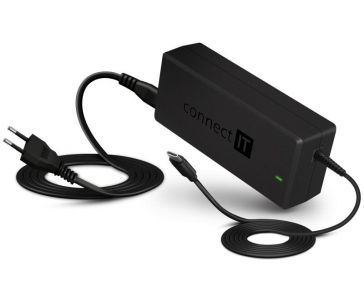 CONNECT IT univerzální notebookový adaptér MacPower, USB-C, PD 65 W