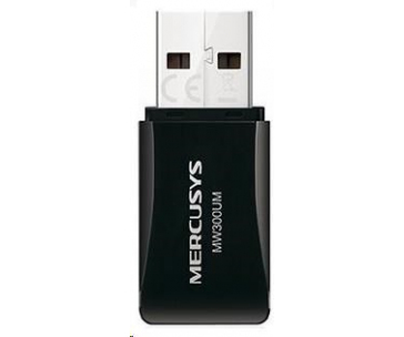 MERCUSYS MW300UM WiFi4 USB adapter (N300,2,4GHz,USB2.0)