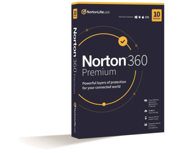 NORTON 360 PREMIUM 75GB +VPN 1 uživatel pro 10 zařízení na 2 roky ESD