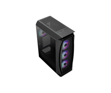 AEROCOOL skříň Aero One Frost ML G, Mid tower, 2x USB 3.0, 2x audio, 4x 120mm RGB Fan, bez zdroje