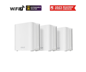 ASUS ZenWifi BD4 3-pack, WiFi7 Extendable Router, AiMesh, 2x WAN/LAN