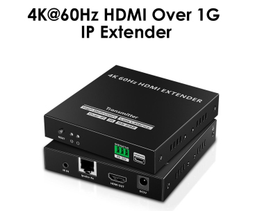 PremiumCord HDMI extender na 120m přes LAN, nekompresovaný, 4K@60Hz, přes IP