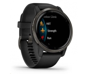 Garmin GPS sportovní hodinky Venu2 Slate/Black Band, EU