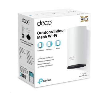 TP-Link Deco X50-Outdoor (1-pack) WiFi6 Mesh (AX3000,2,4GHz/5GHz,2xGbELAN/WAN)