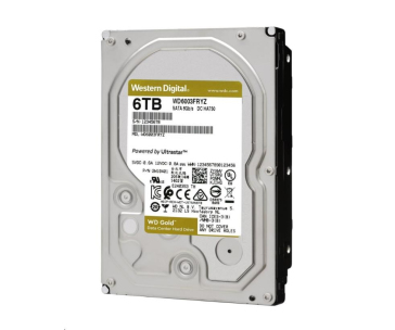 WD GOLD WD6004FRYZ 6TB, SATA III 3.5", 256MB 7200RPM, 267MB/s, CMR, Enterprise