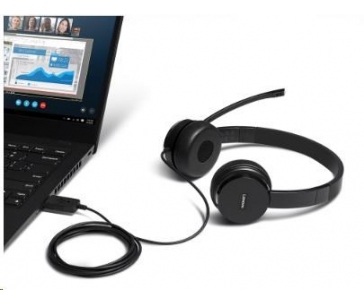 LENOVO sluchátka 100 USB Stereo Headset