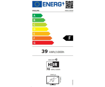 Philips MT IPS LED 40" 40B1U5600/00 - IPS panel, 3440x1440, HDMI, DP, USB-C, 4xUSB 3.2, repro, nast vysky