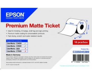 Epson Receipt- / voucher roll (endless), normal paper, 80mm