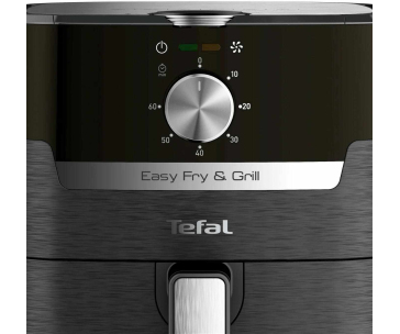 TEFAL EY501815 Easy Fry & Grill horkovzdušná fritéza, fritování a grilování, 4,2 l, 1550 W, mechanické ovládání, černá